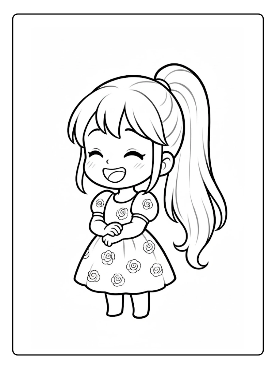 desenhos de bonecas fofas para colorir (10)