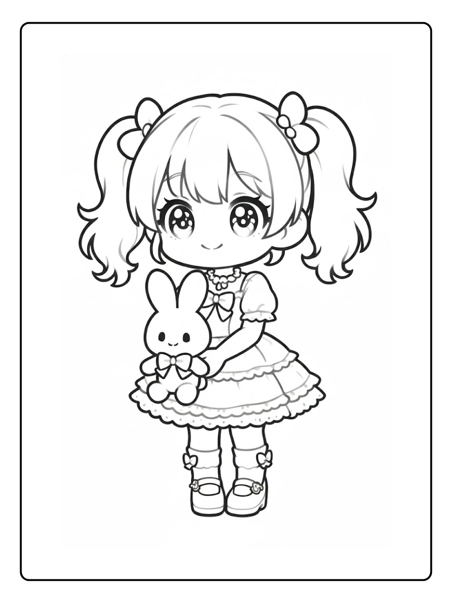 desenhos de bonecas fofas para colorir (2)