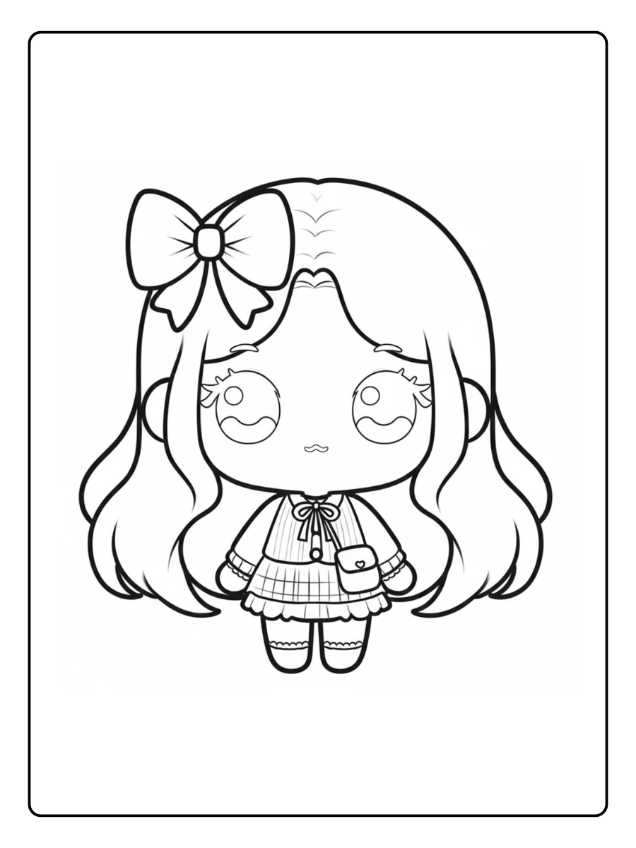 desenhos de bonecas fofas para colorir (4)