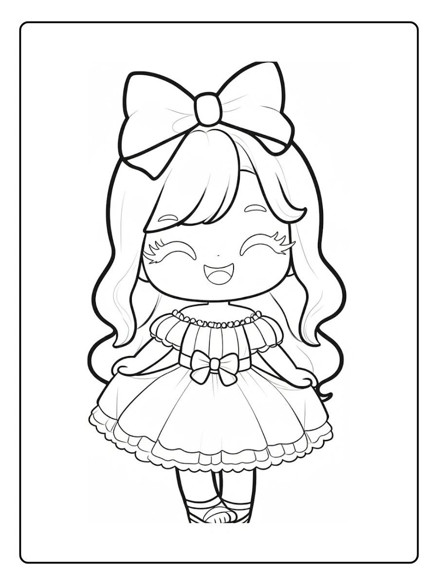 desenhos de bonecas fofas para colorir (5)