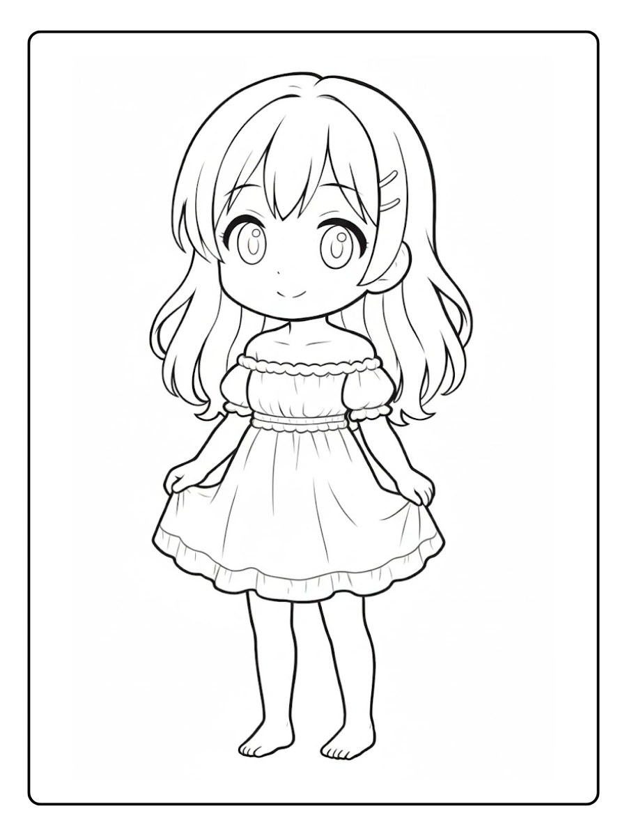 desenhos de bonecas fofas para colorir (8)