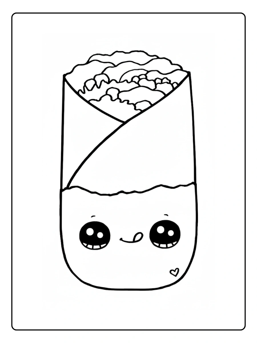 desenhos de comidas fofas para colorir (4)