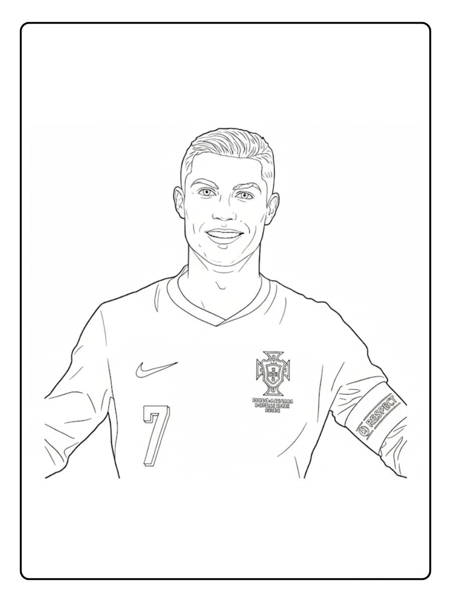 desenhos do cristiano ronaldo para colorir (2)
