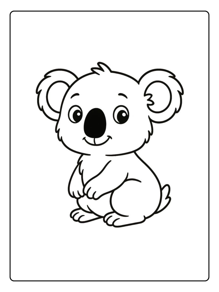 desenhos fofos para colorir coala (12)