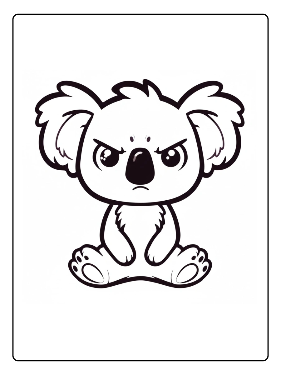 desenhos fofos para colorir coala (5)