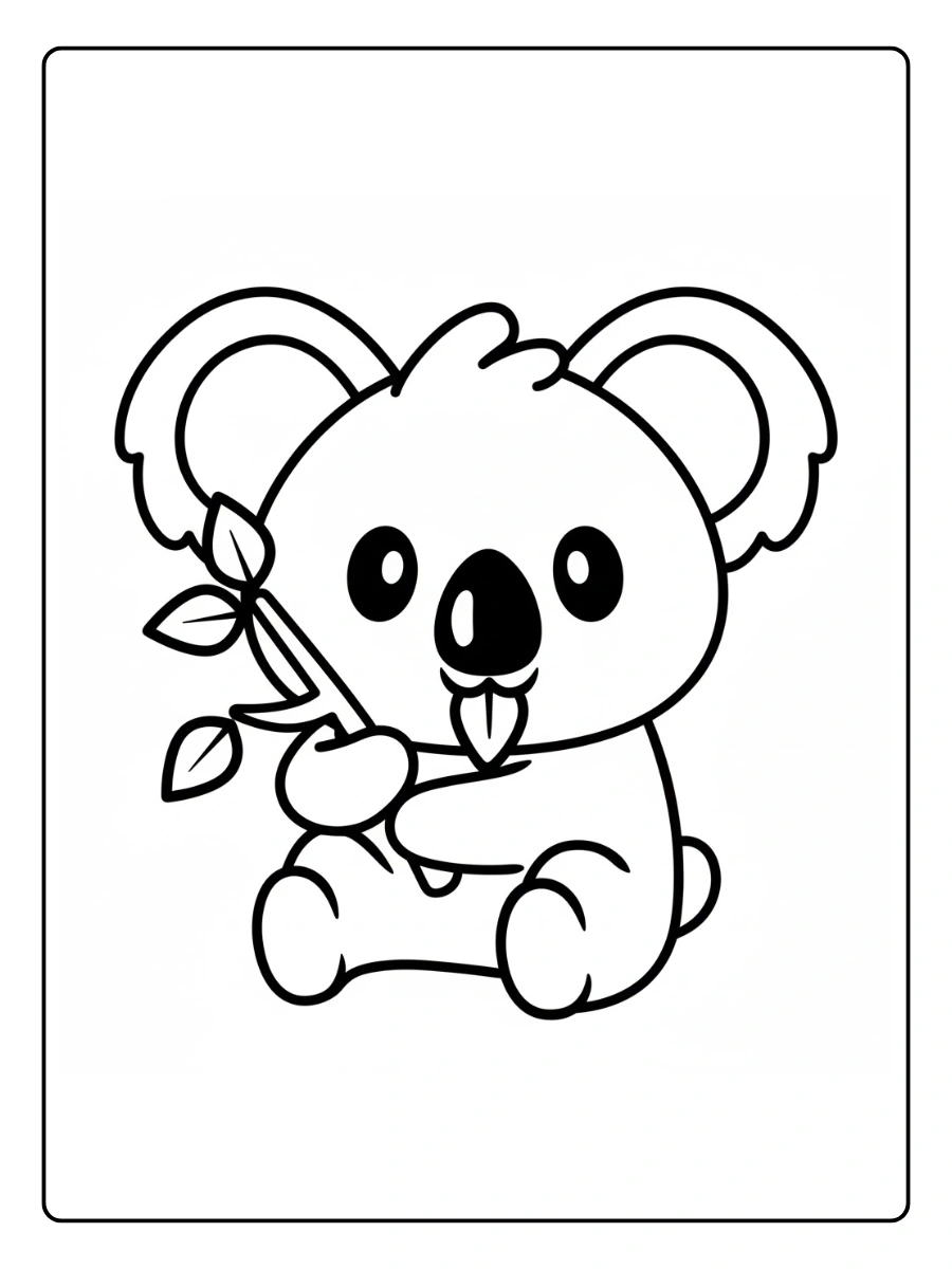 desenhos fofos para colorir coala (6)