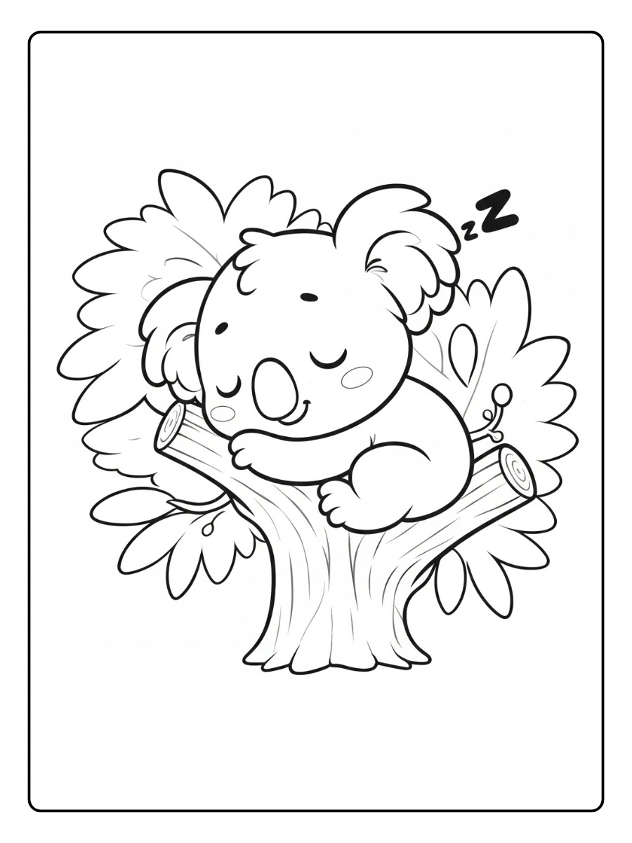 desenhos fofos para colorir coala (8)