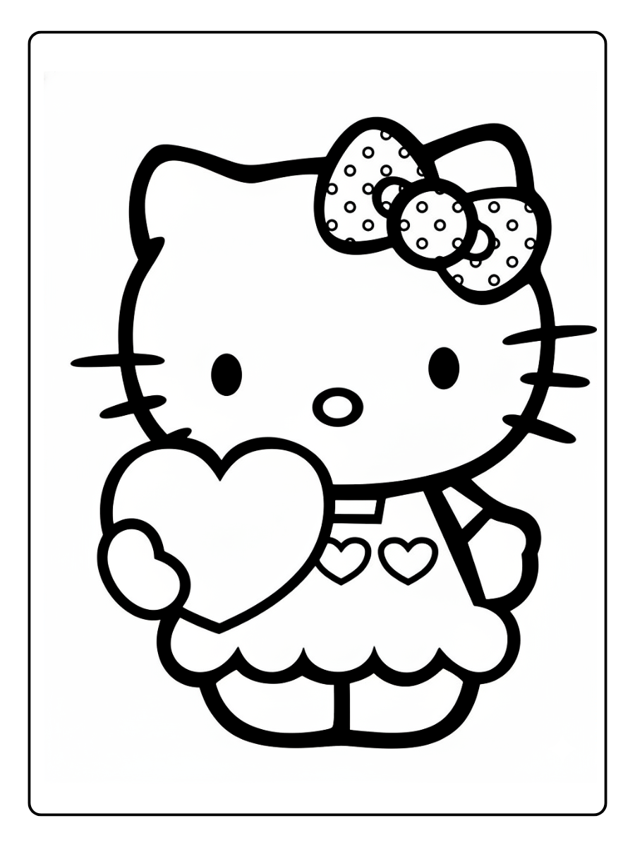 desenhos fofos para colorir da hello kitty (1)