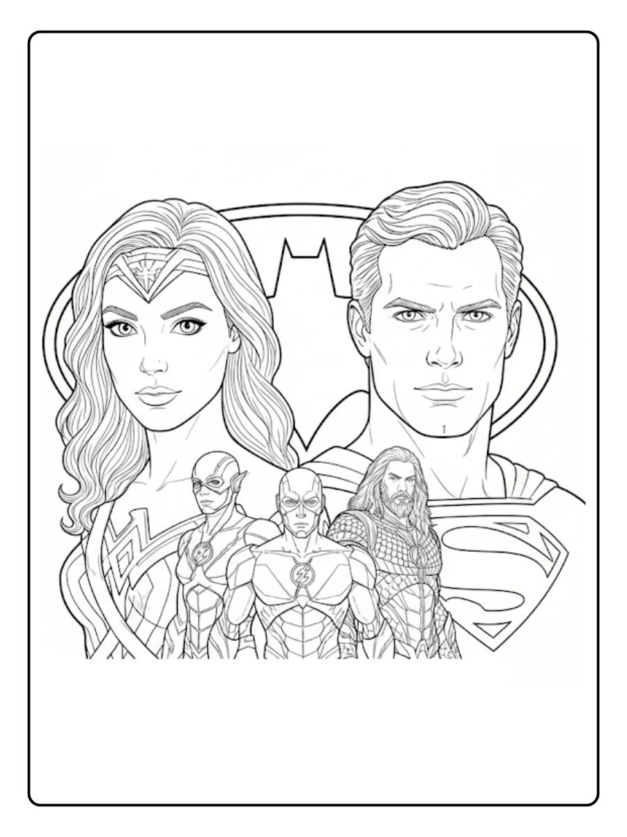 desenhos liga da justiça para colorir (1)