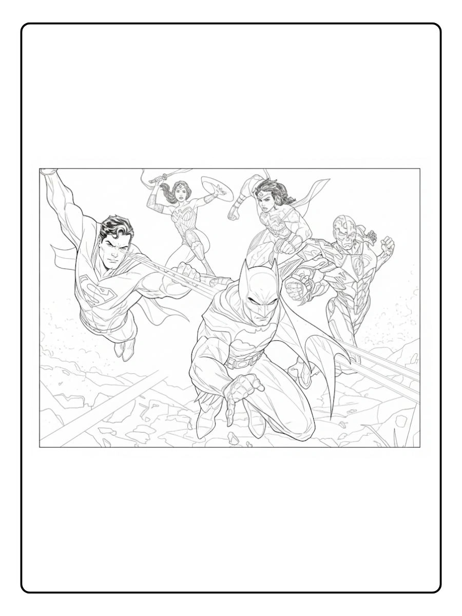 desenhos liga da justiça para colorir (2)