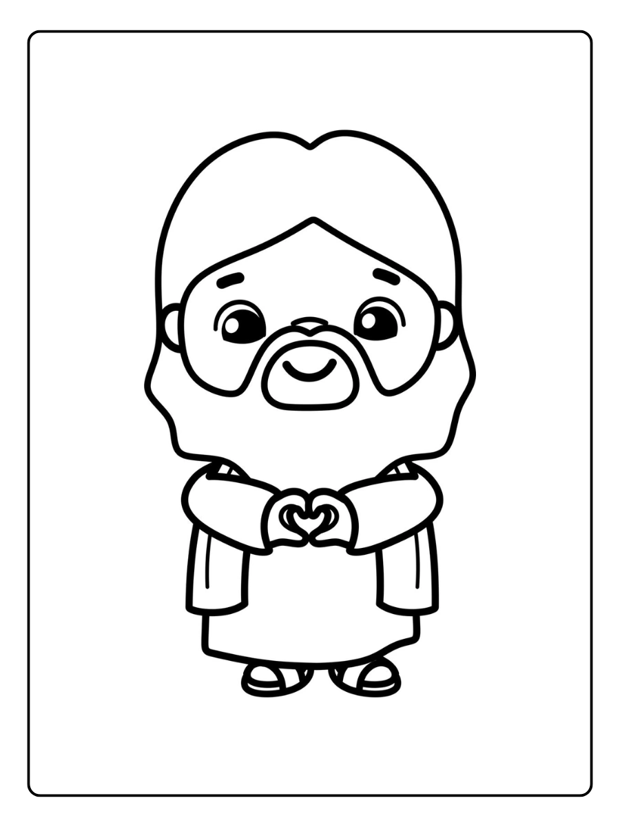 jesus desenho fofo para colorir (14)