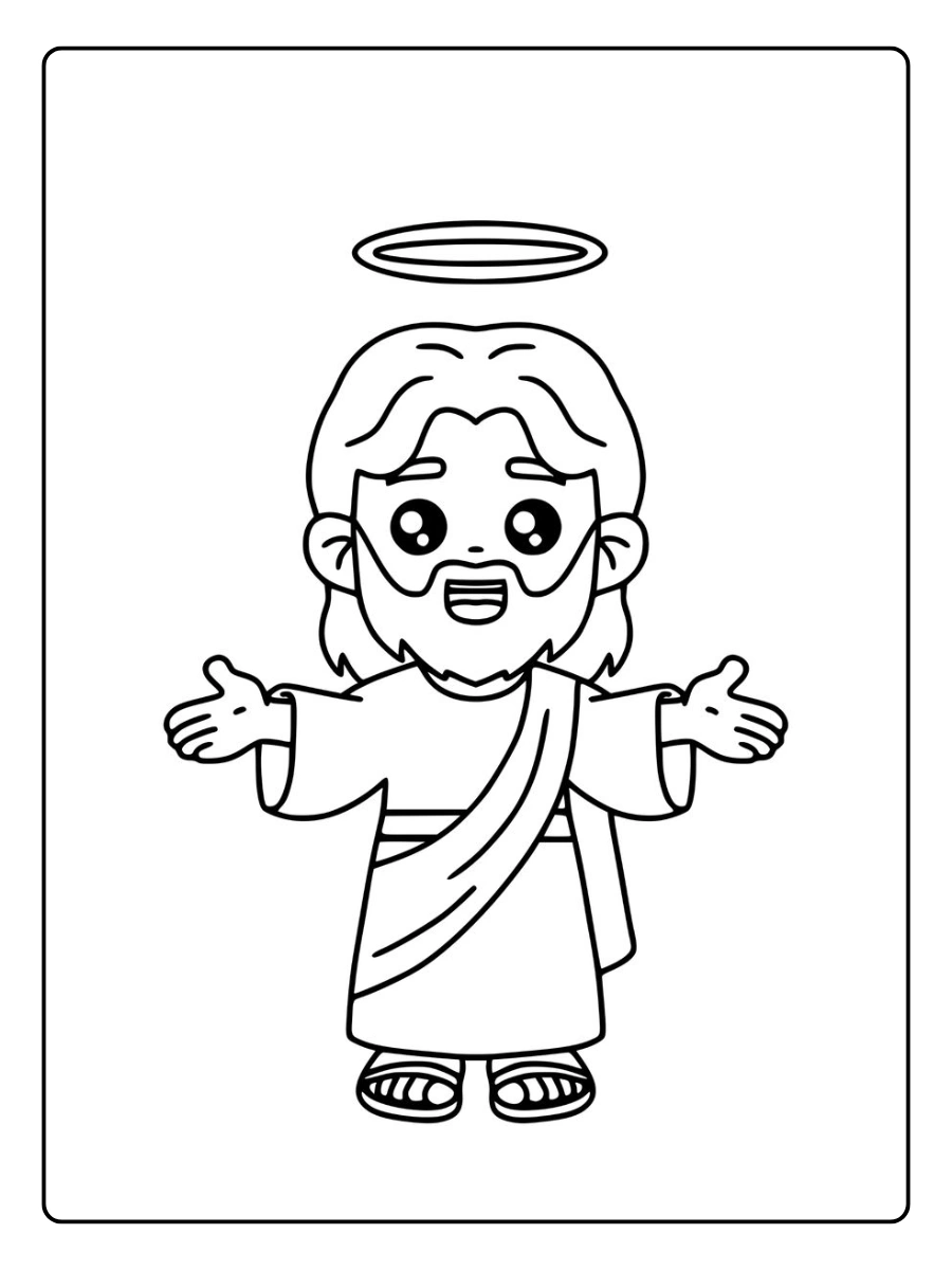 jesus desenho fofo para colorir (2)