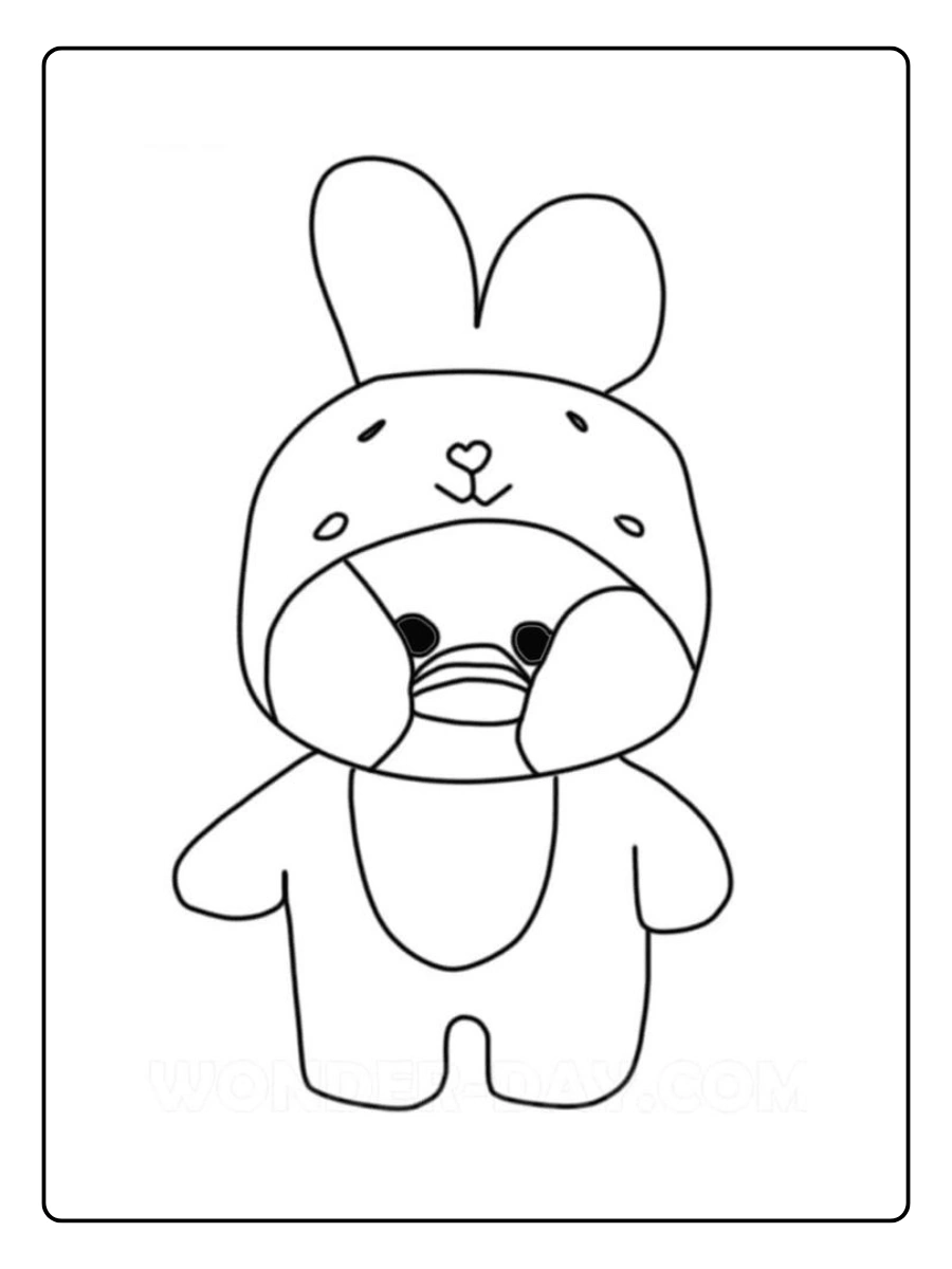 paper duck pato fofo desenho para colorir (1)