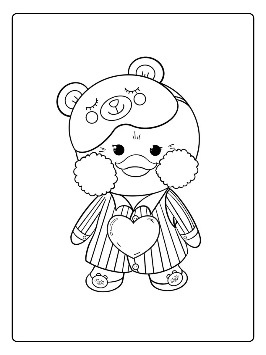 paper duck pato fofo desenho para colorir (2)