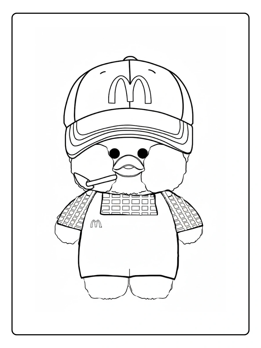 paper duck pato fofo desenho para colorir (4)