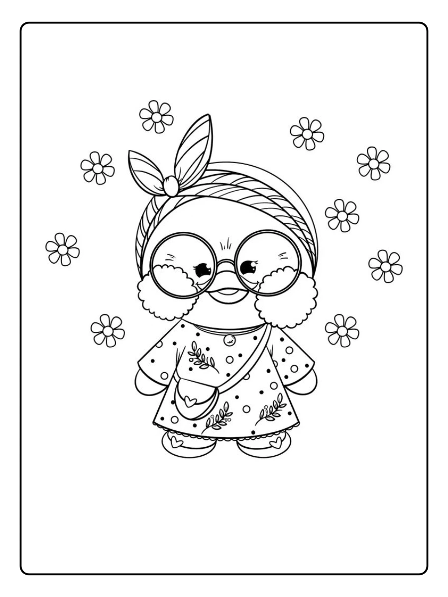 paper duck pato fofo desenho para colorir (6)