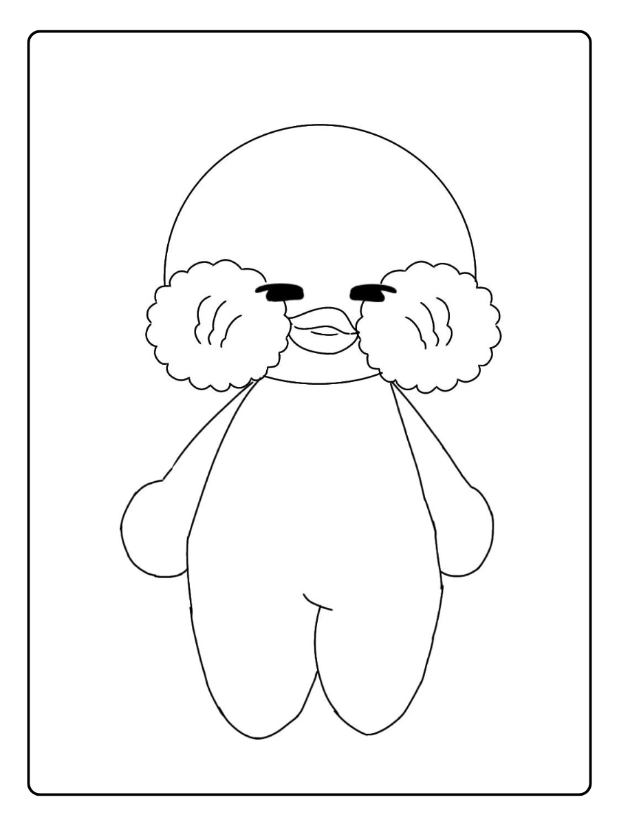 paper duck pato fofo desenho para colorir (7)