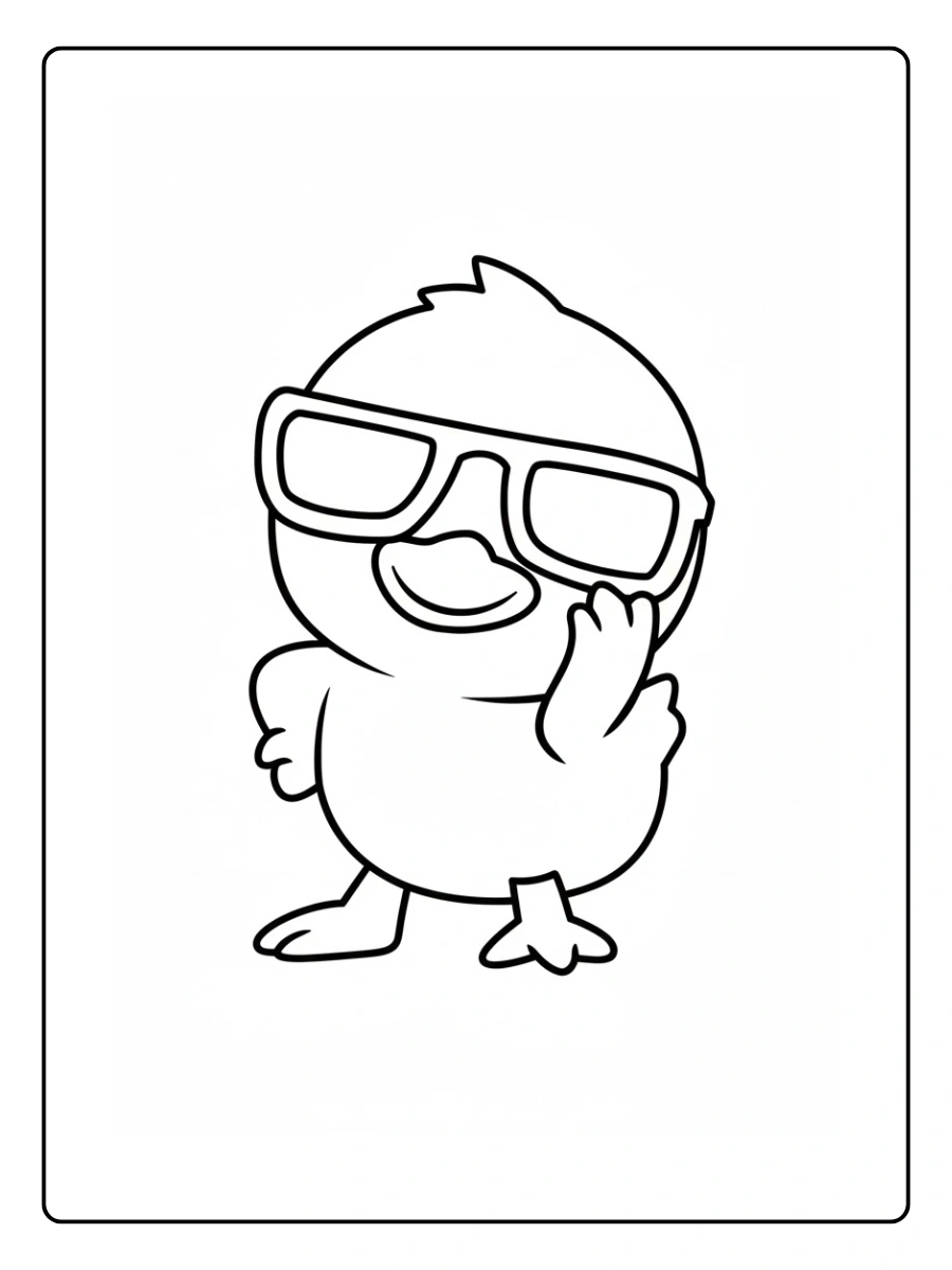 pato fofo desenho para colorir (2)
