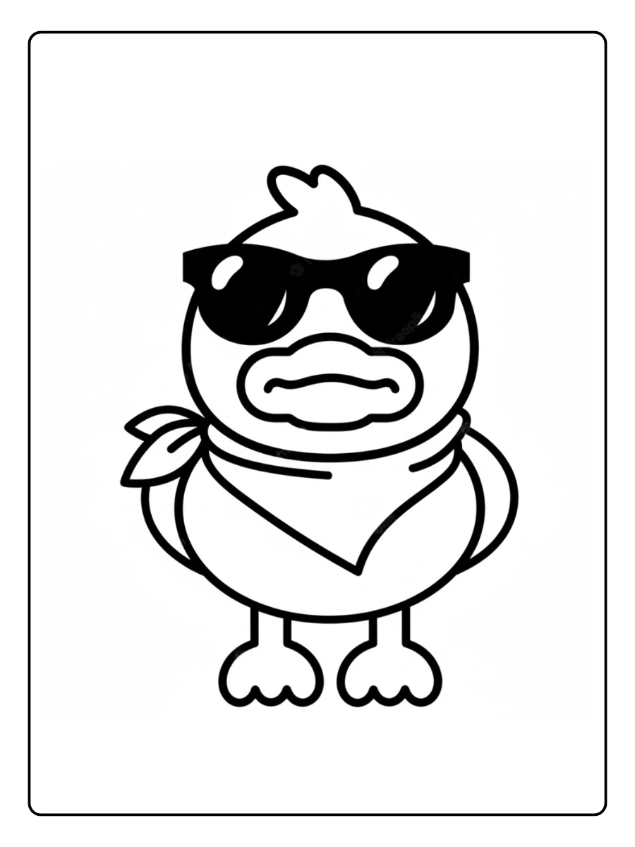 pato fofo desenho para colorir (3)