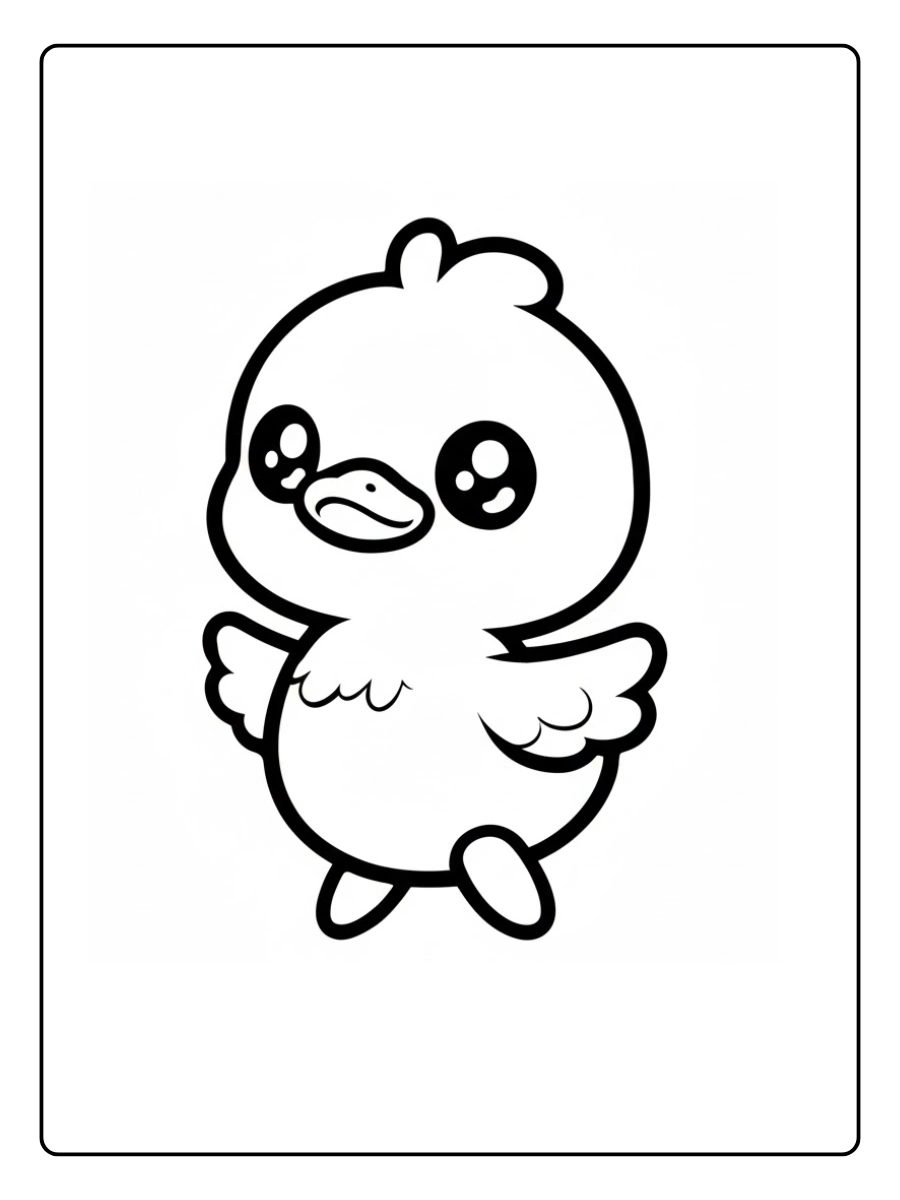 pato fofo desenho para colorir (4)