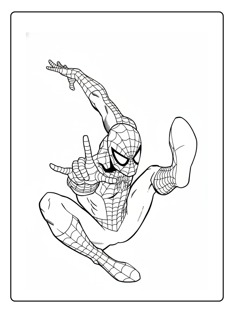 peter parker desenho do homem aranha para colorir (11)