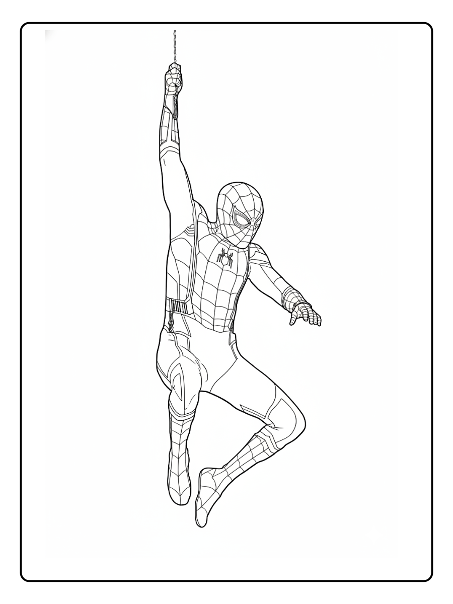 peter parker desenho do homem aranha para colorir (12)
