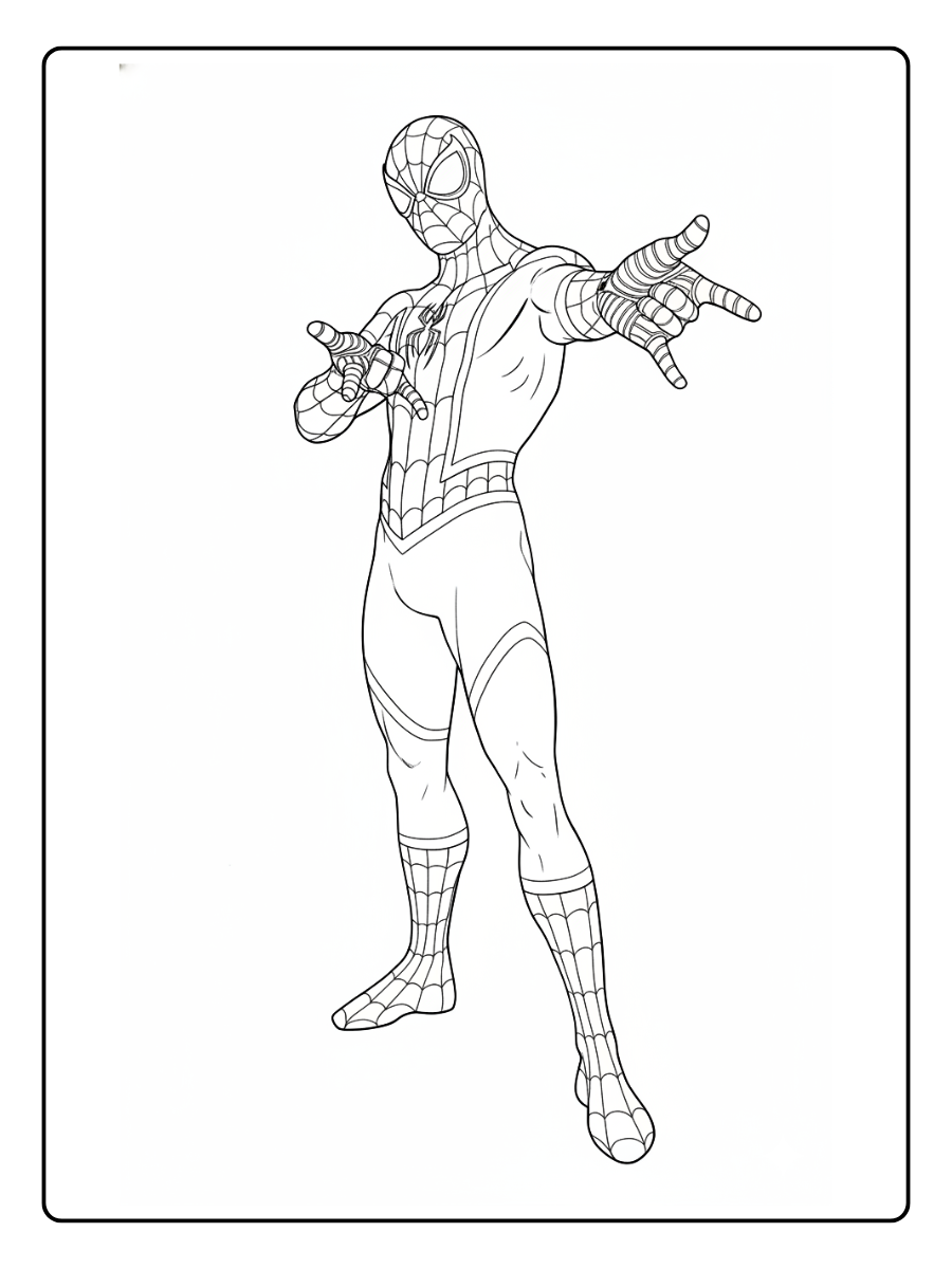 peter parker desenho do homem aranha para colorir (14)