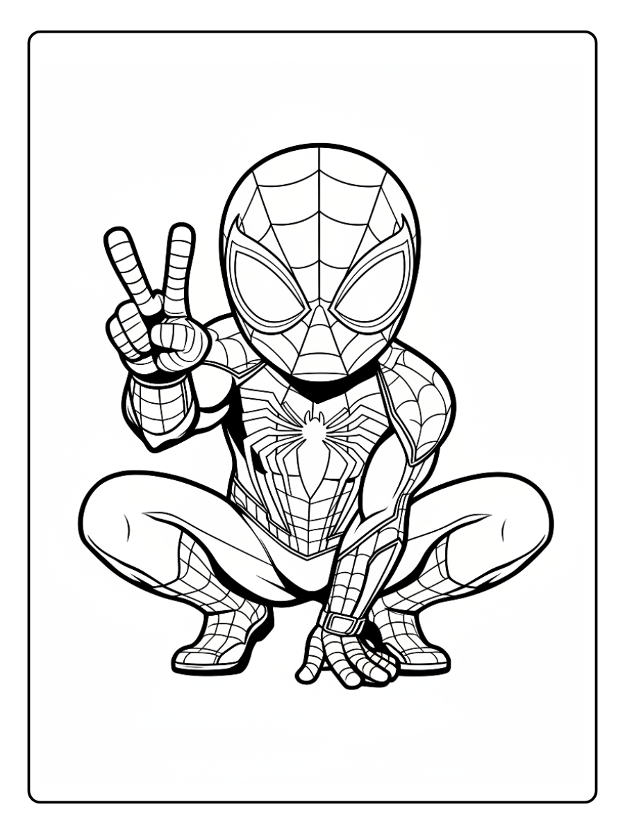 peter parker desenho do homem aranha para colorir (4)