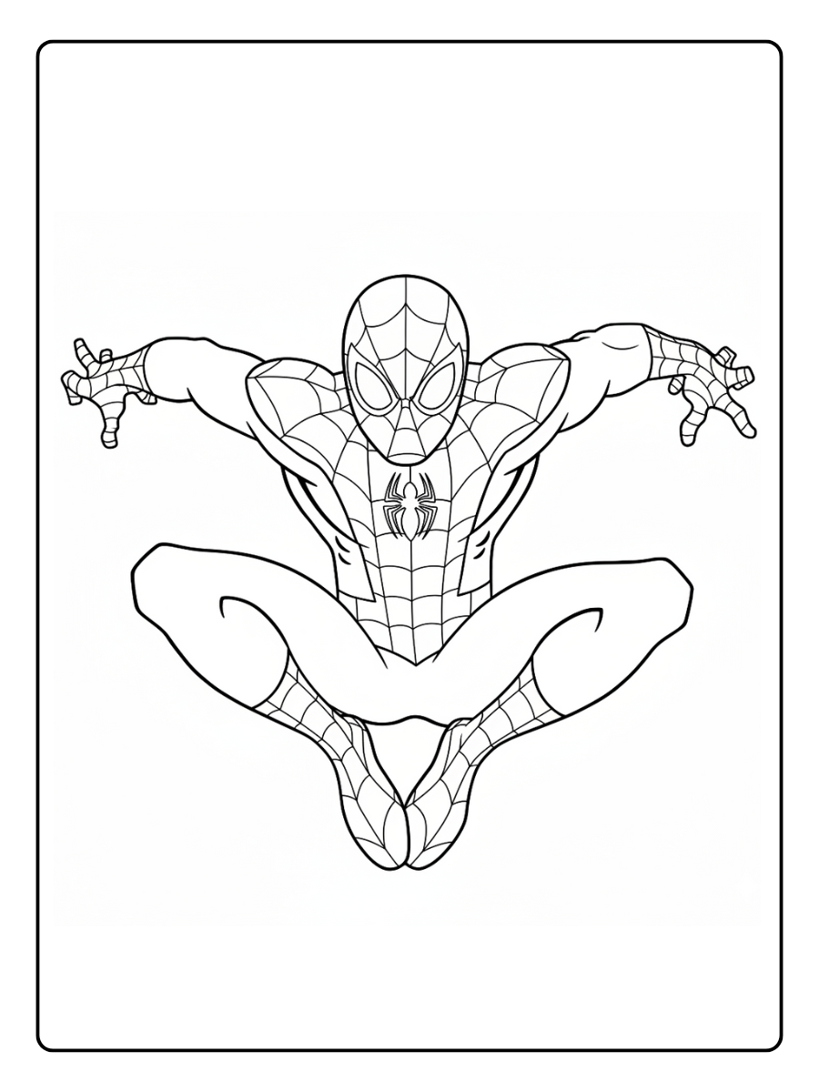 peter parker desenho do homem aranha para colorir (6)