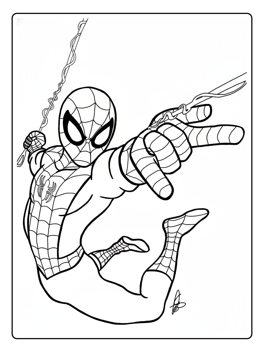 peter parker desenho do homem aranha para colorir (9)