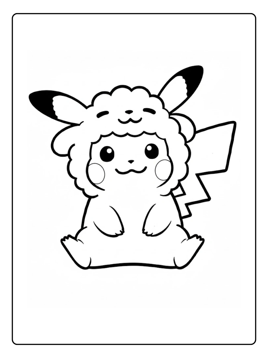 pikachu desenho fofo para colorir (1)