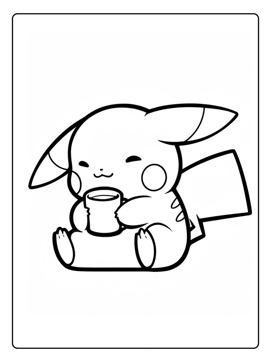 pikachu desenho fofo para colorir (2)