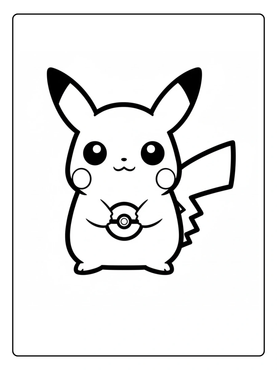 pikachu desenho fofo para colorir (3)