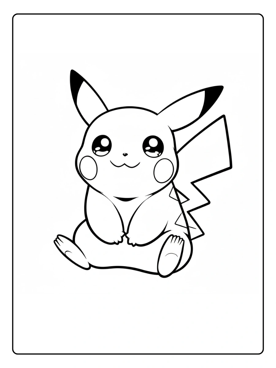 pikachu desenho fofo para colorir (8)