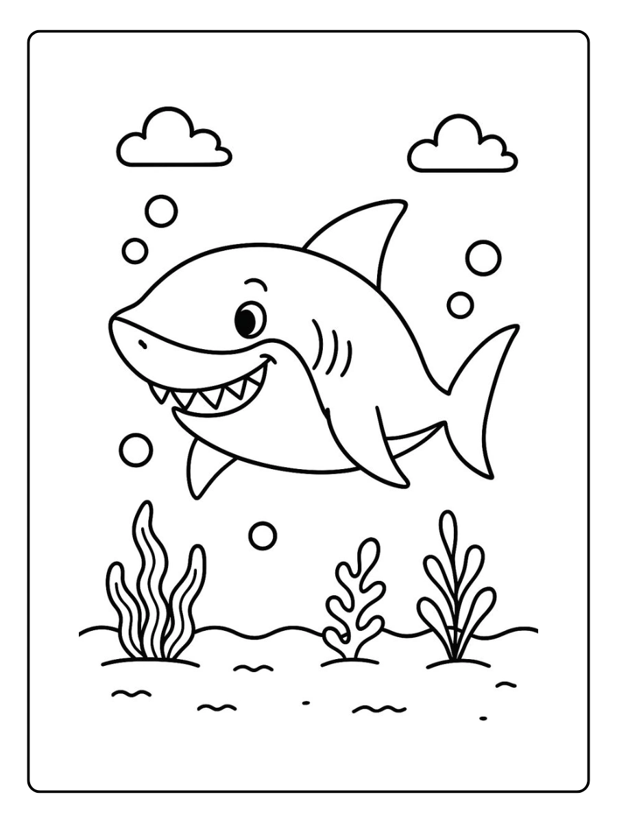 tubarao fofo tubarão desenho para colorir (13)