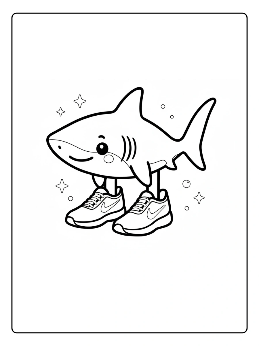 tubarao fofo tubarão desenho para colorir (4)