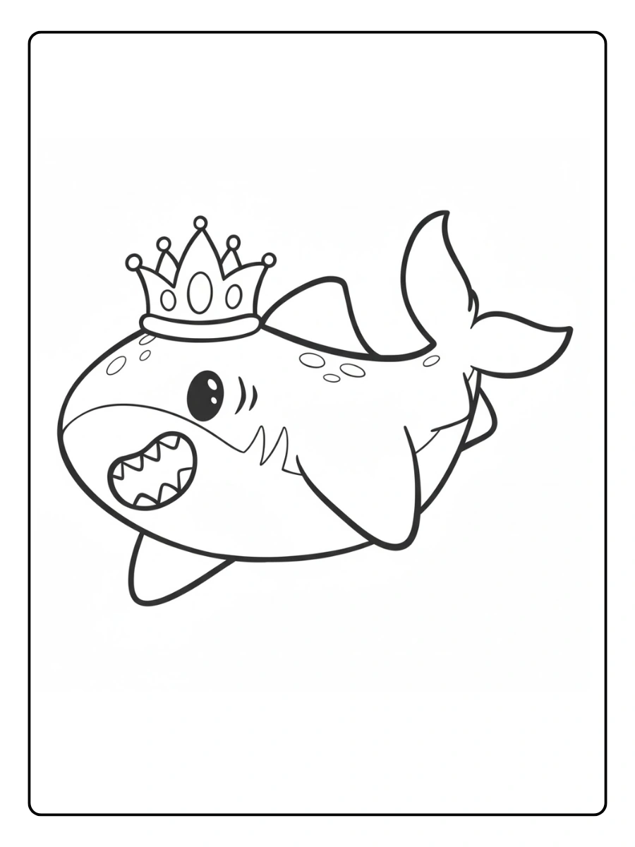 tubarao fofo tubarão desenho para colorir (8)