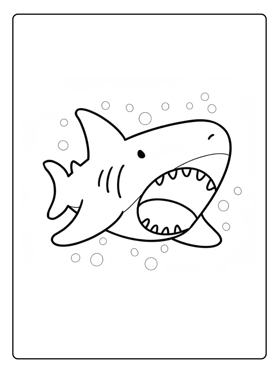 tubarao fofo tubarão desenho para colorir (9)