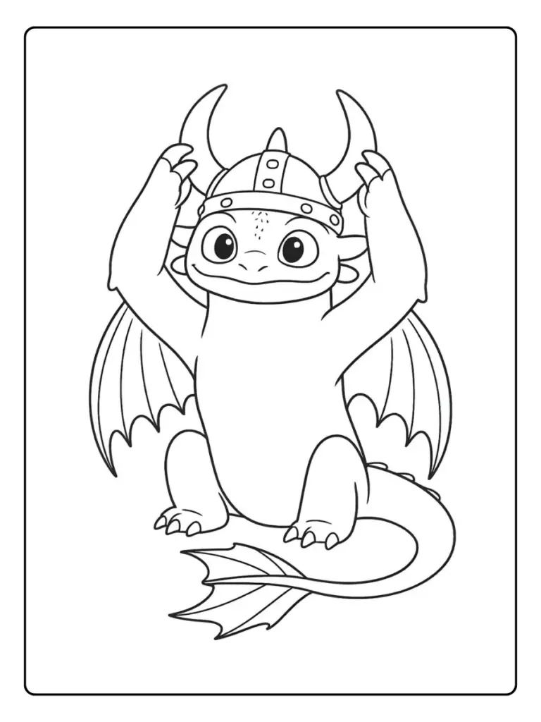 Banguela How to Train Your Dragon para colorir