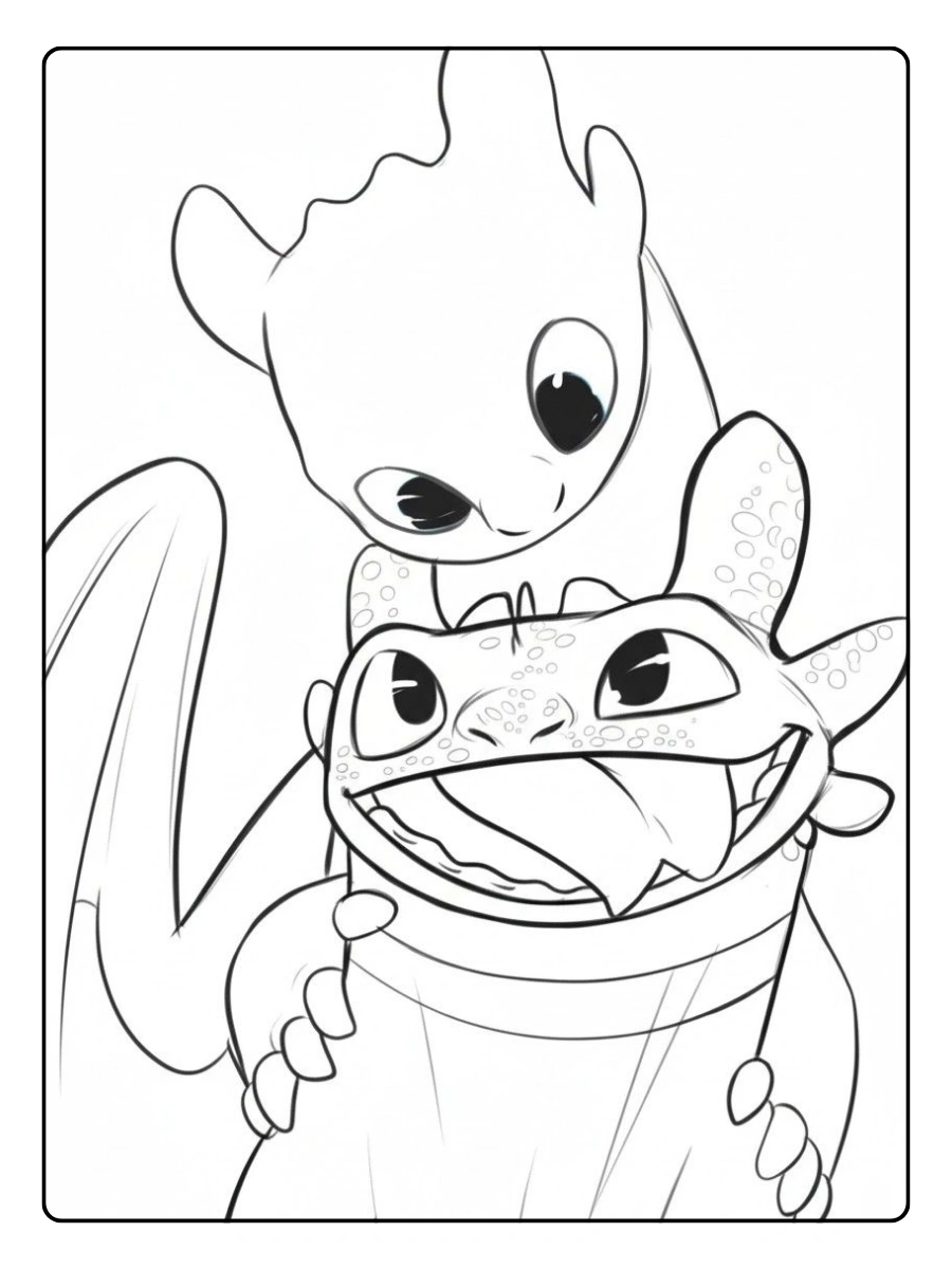 Banguela desenho para colorir