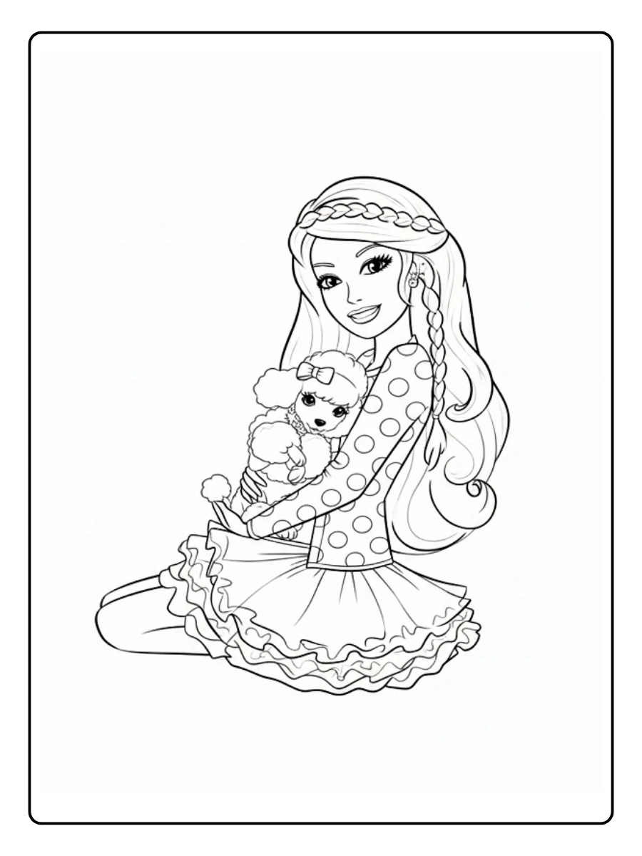 Barbie Desenho para Colorir (2)