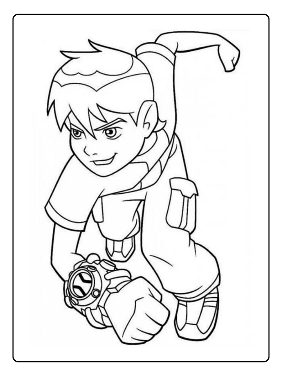 Ben 10 Omnitrix para colorir