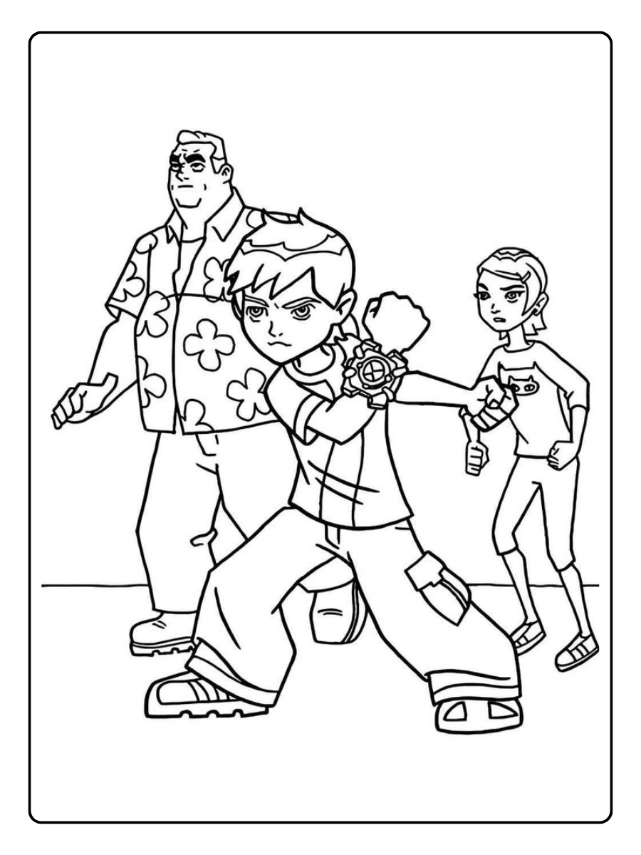 Ben 10 infantil para colorir