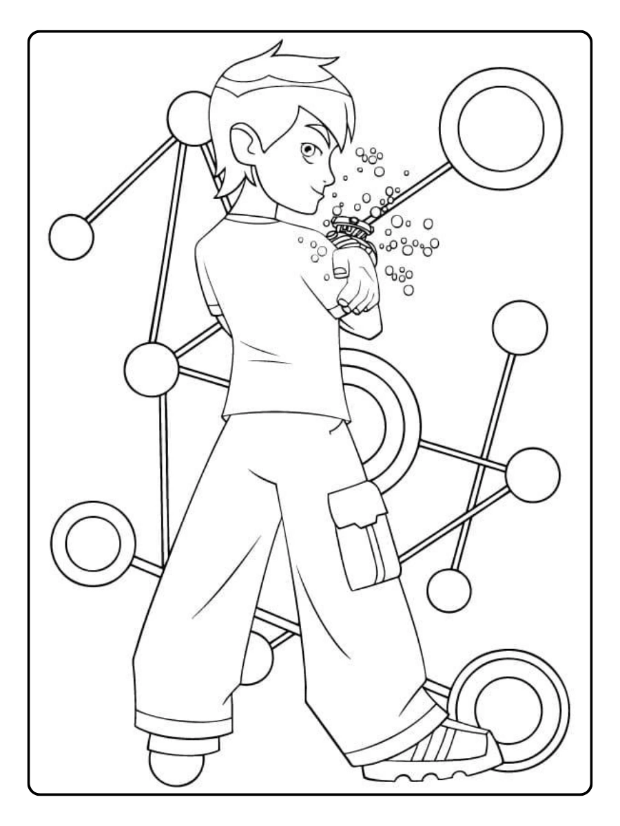 Ben 10 transformações para colorir