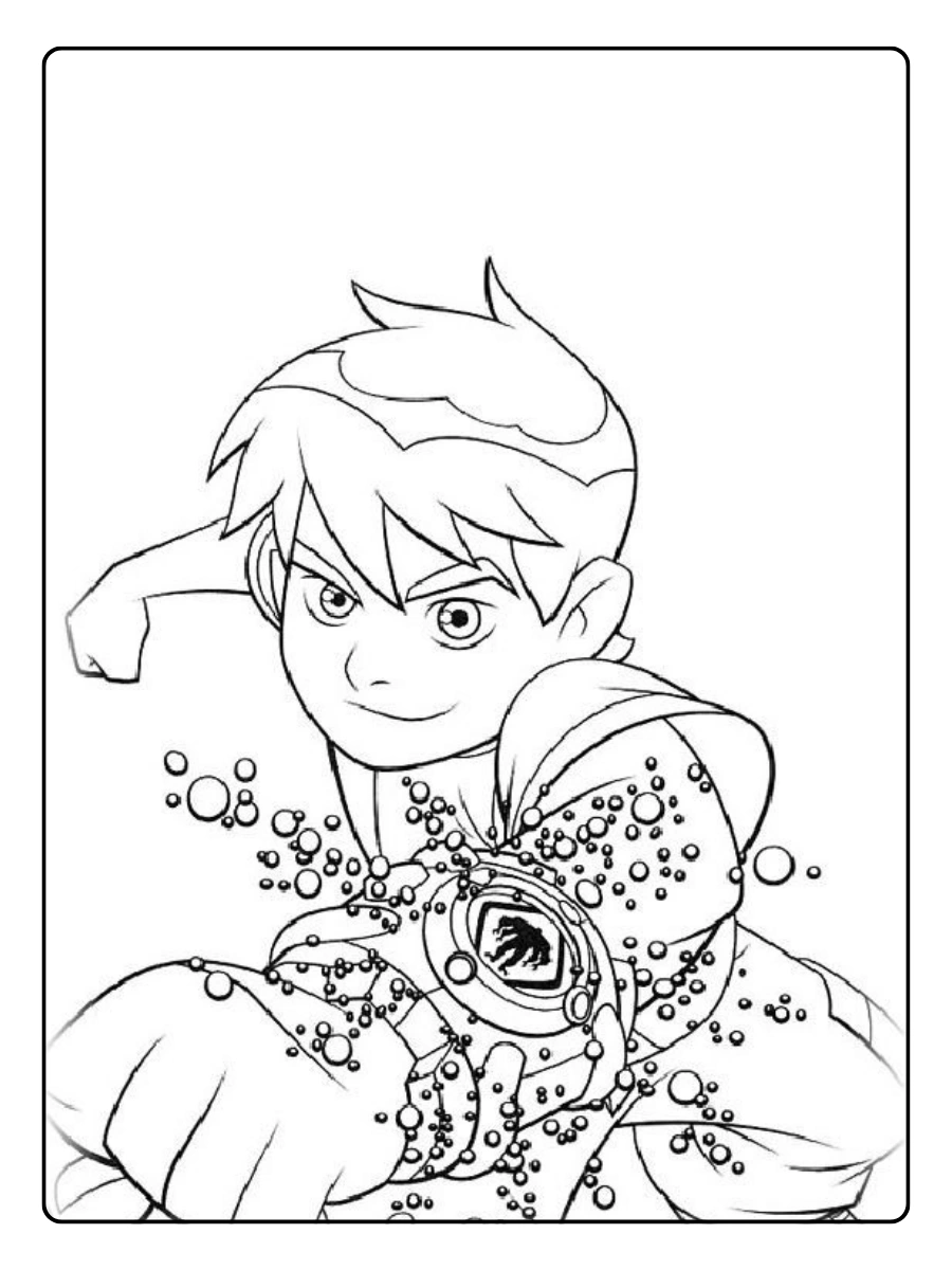 Ben 10 versão moderna para colorir