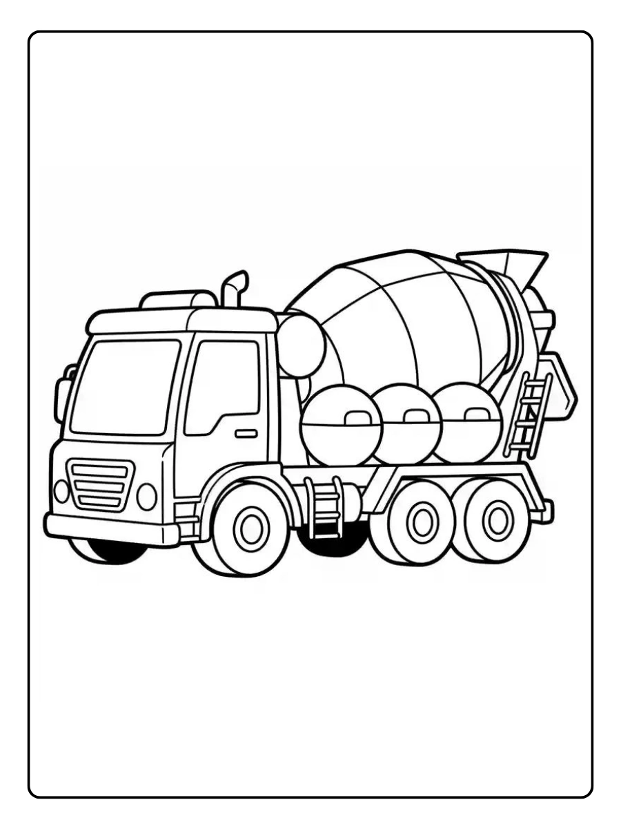 Caminhão de carga para colorir