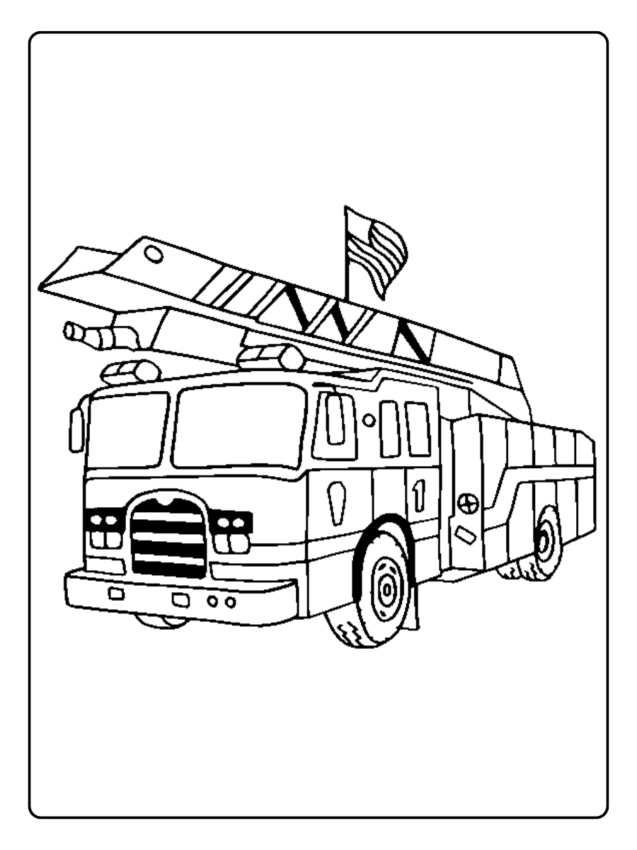 Caminhão de construção para colorir