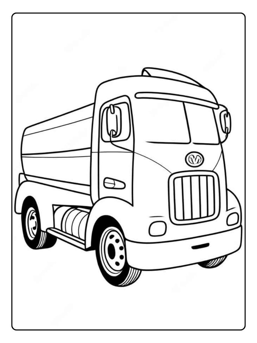 Caminhão grande para colorir