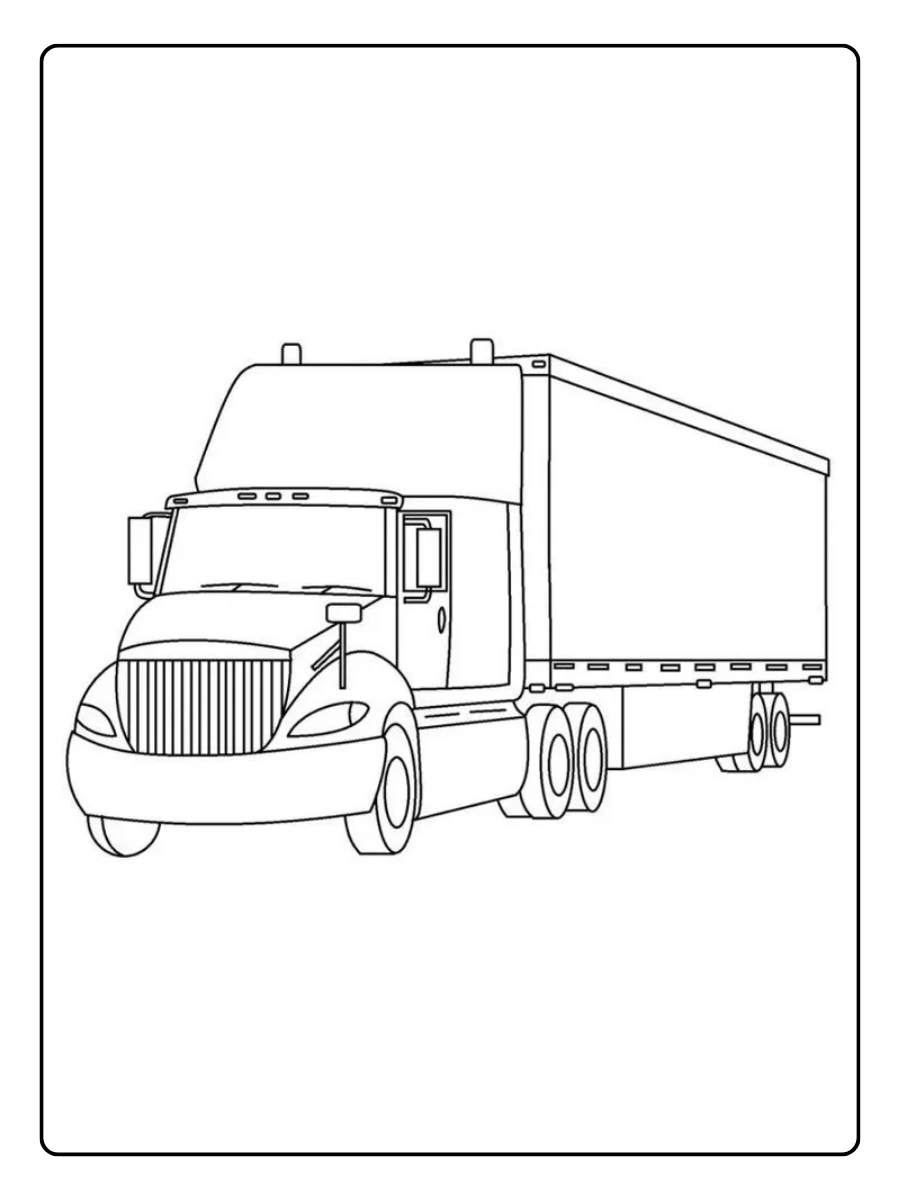 Caminhão para colorir