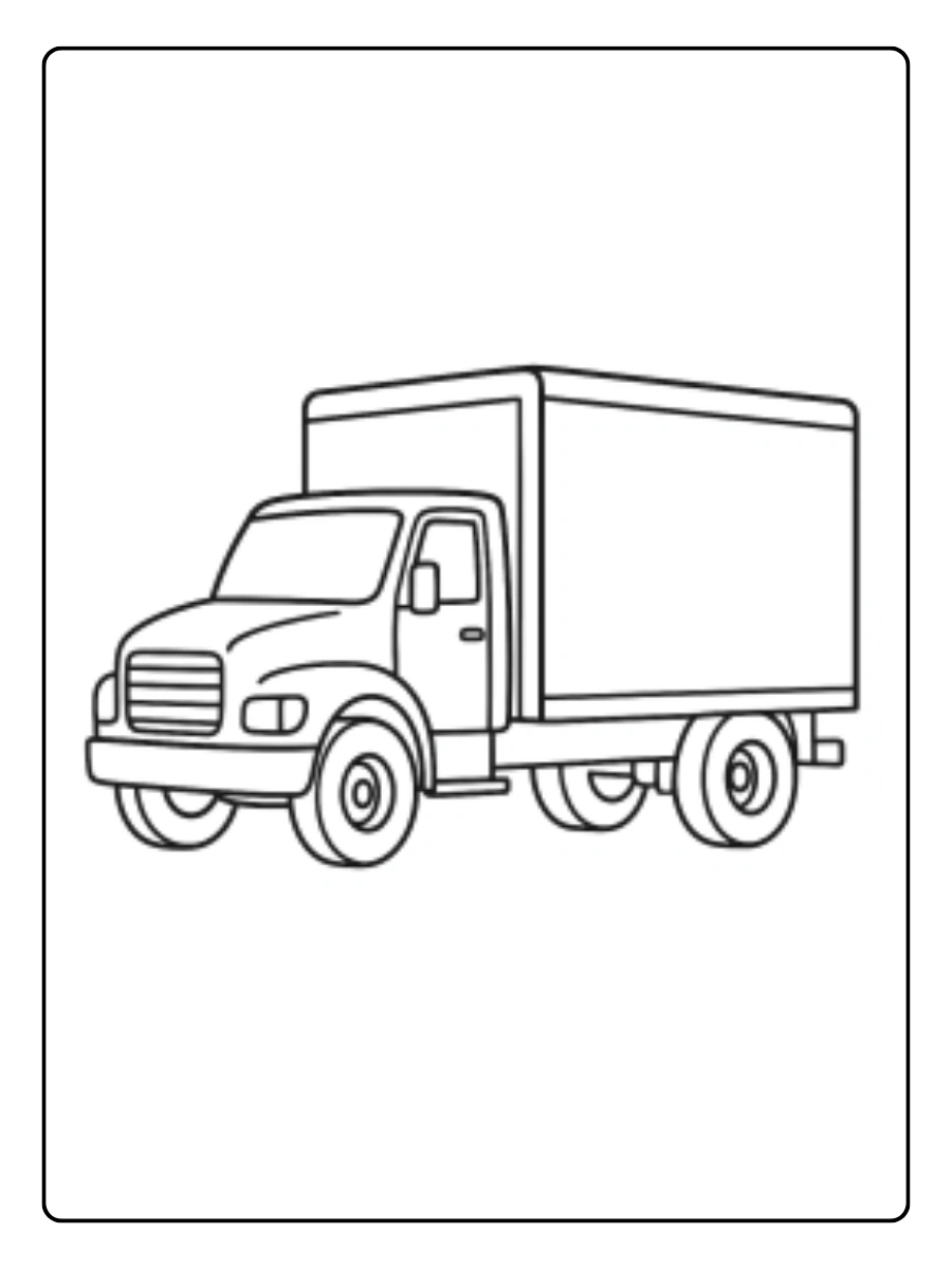 Caminhões para colorir